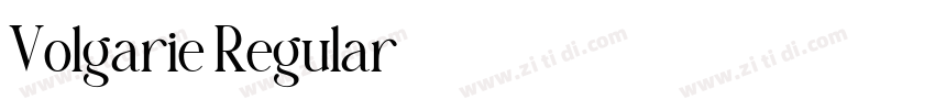 Volgarie Regular字体转换